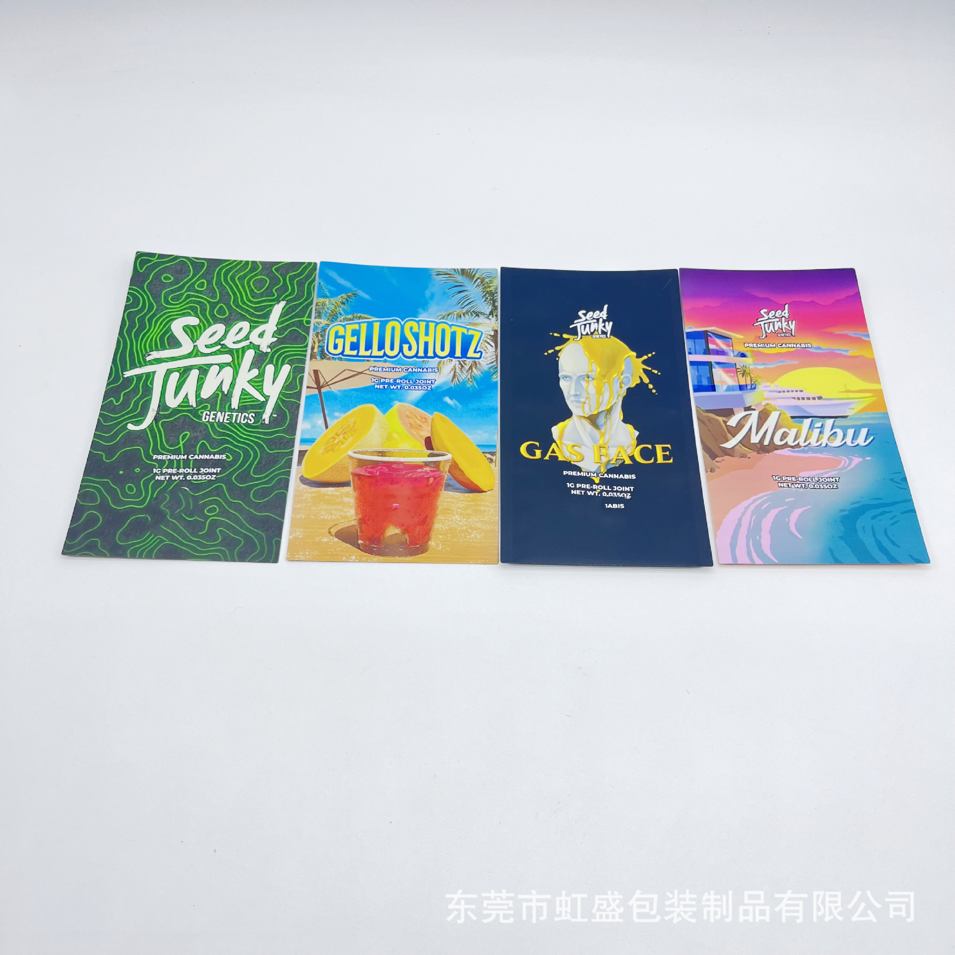 3.5g烟草糖果儿童锁拉链包装袋 铝箔防潮触感膜欧美侧开双骨拉链