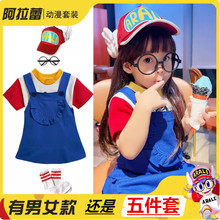 儿童万圣节阿拉蕾套装男女童阿拉蕾衣服五件套装阿拉蕾帽可