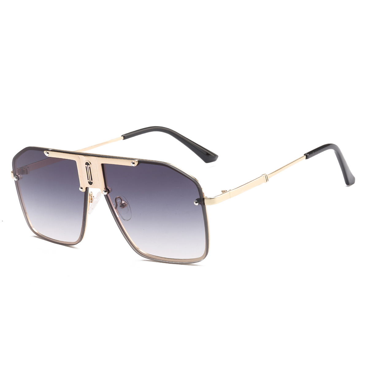 Marco de oro doble pieza gris