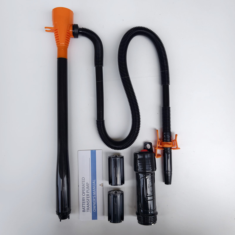 Electric oil pump, portable emergency oil extractor for vehicles, detachable battery-powered water pump, used for transferring gasoline and diesel, with suction hose