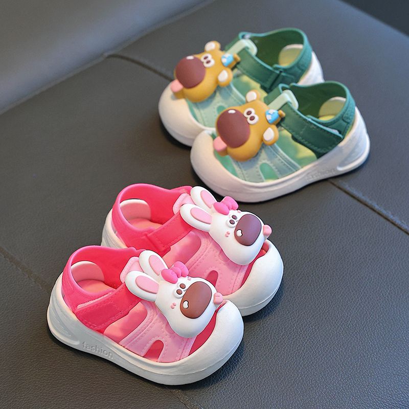 Zapatos infantiles 2024 nuevo Baotou bebés 0 - 3 años antideslizante antichoque suave sandalias