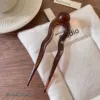 Brown coffee bead hairpin