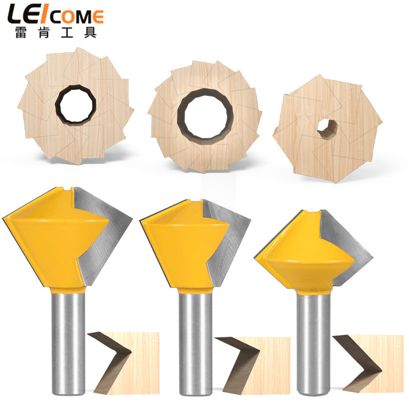 雷肯多边拼接刀具鸟嘴刀木工铣刀多边型榫合六边八边十二边拼板刀