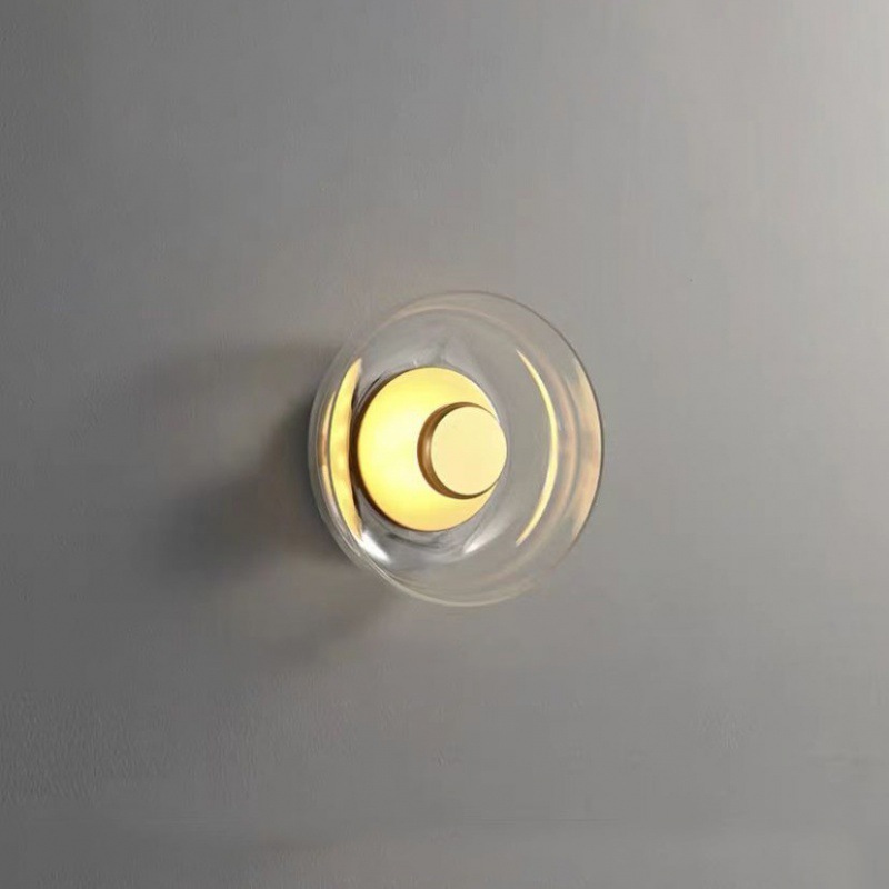 北欧后现代壁灯卧室床头客厅背景墙创意设计师酒店简约中古玻璃灯|undefined