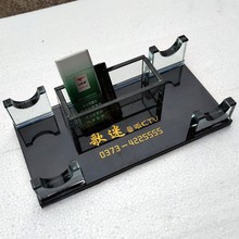 水晶話筒架台式架桌面ktv家用無線麥架麥克風支架咪唑玻璃座包郵