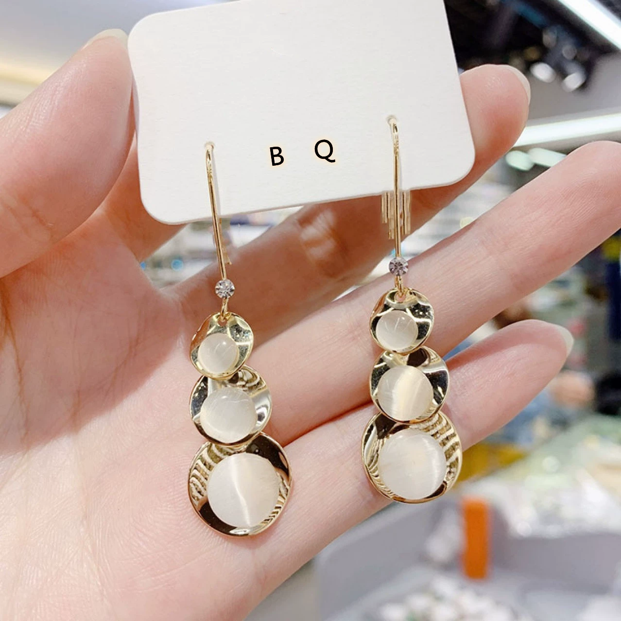 Серьги асимметричные с кисточкой, 925 серебро, игла, корейский стиль элегантный минимализм