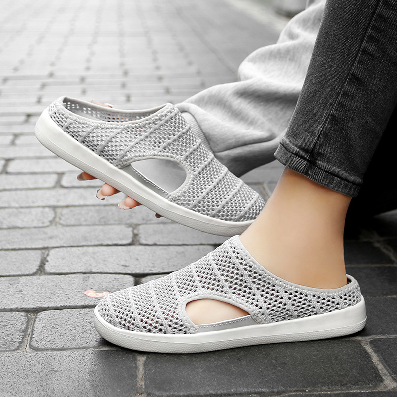 Women's Shoes 2024 Summer New Breathable Mesh Shoes Slip-On Hollow Mom Shoes Couple Style Walking Shoes Men's Shoes Women's Shoes 2024 Summer New Breathable Mesh Shoes Slip-On Hollow Mom Shoes Couple Style Walking Shoes Men's Shoes