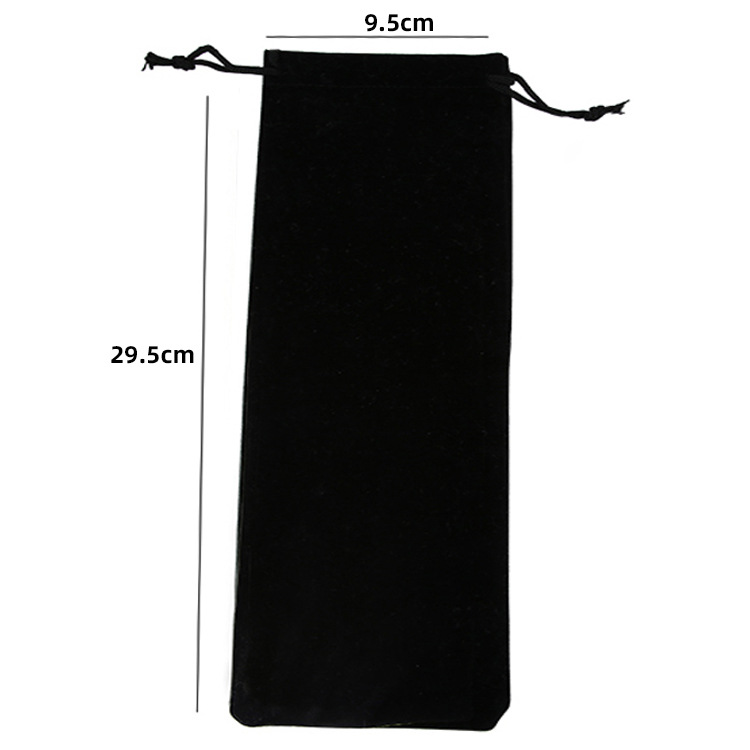 Bolsa de terciopelo negro-grande