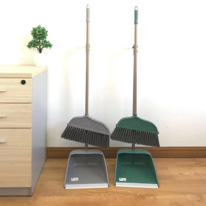 Tongbao Direct Supply New Plastic Broom Set Set Sweep Combination Long Handle Pole Household Broom Dustpan