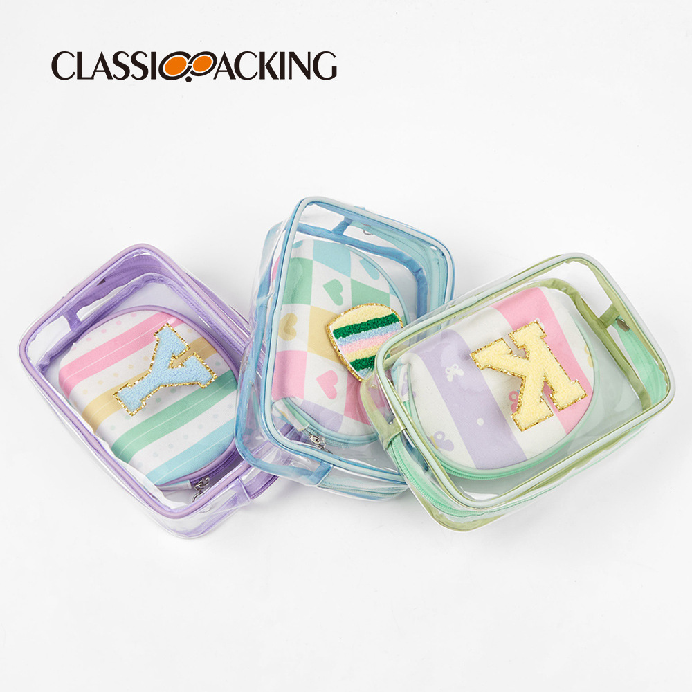 Bolsa de almacenamiento simple japonesa de dos piezas bolsa de cosméticos pequeña portátil linda bolsa de almacenamiento de dinero y artículos diversos