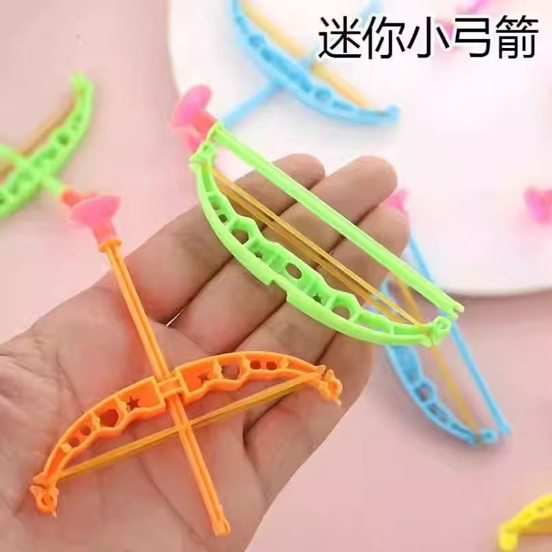 Factory wholesale supplier of children's small toys, plastic catapult archery models, kindergarten boys' gifts, floor stack toys