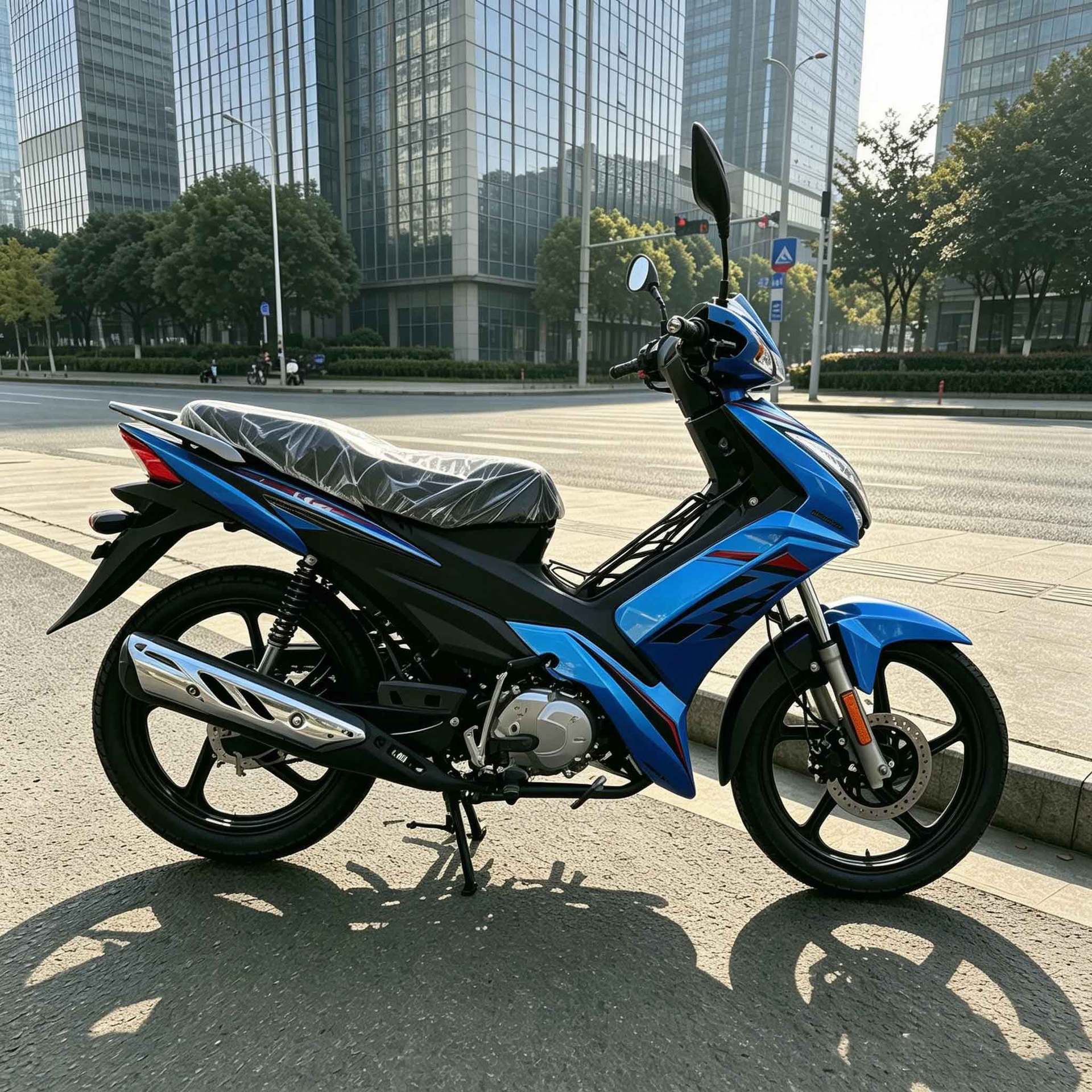 African Two-Wheeled Mobility Motorcycles Have Strong Power, Long Range, and a Sturdy, Durable Body. They Are Popular in Overseas Markets and Are a Cross-Border Vehicle