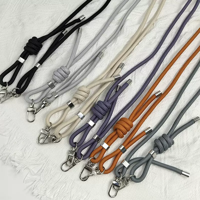 户外登山斜挎涤纶编织手机挂绳挂脖结实防丢手机绳手腕带现货批发