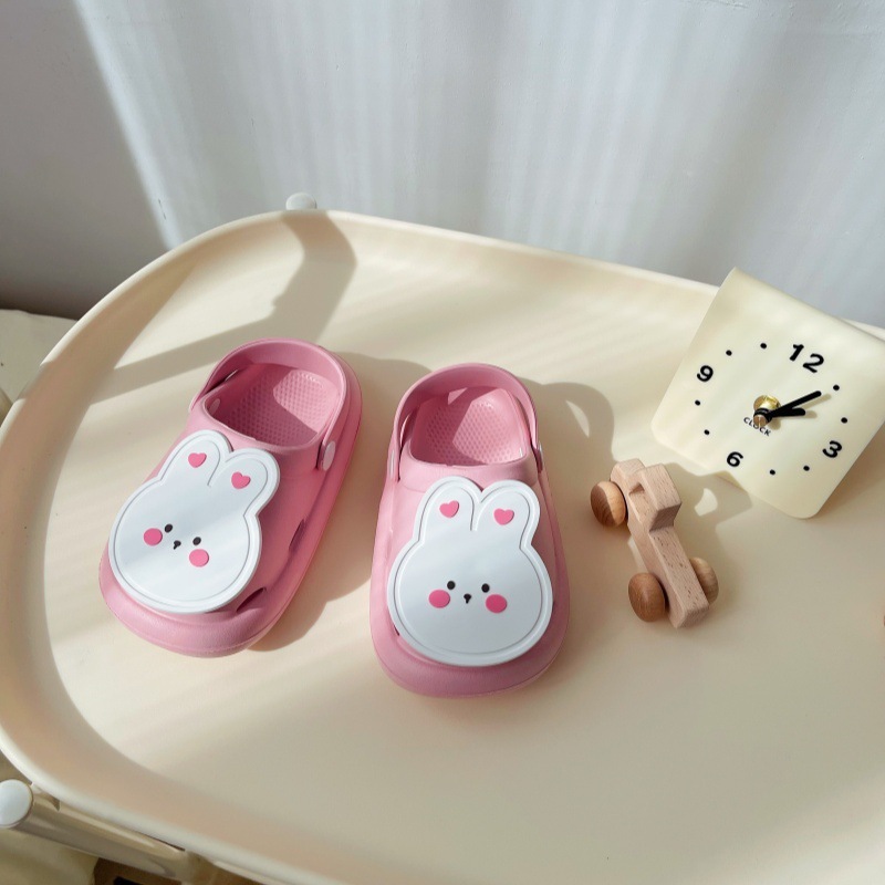 韓国ins子供スリッパ夏アニメ男女赤ちゃん室内ソフト底滑り止め穴靴ビーチ靴サンダル|undefined