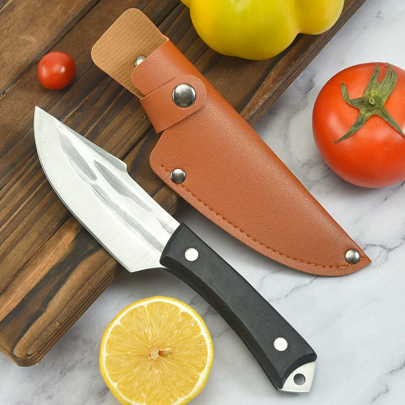 Handheld case reusable, sharp pocket knife for camping stainless steel, custom-made