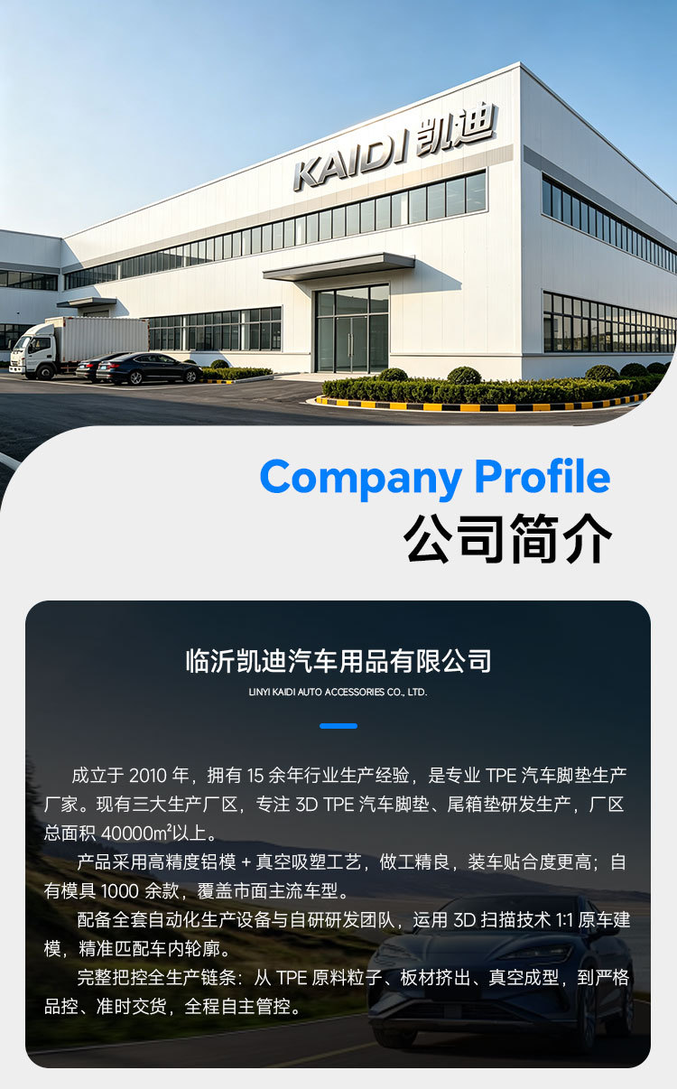 Commander TPE car floor mats, exclusively for cross-border sales, direct from the factory, environmentally friendly, odorless, safe, waterproof, easy to clean, and flame retardant