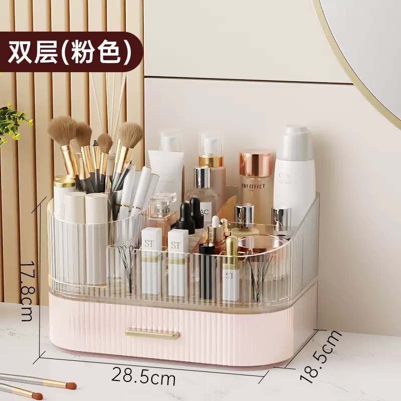 Caja de almacenamiento de cosméticos, tocador para el hogar, lápiz labial de alta capacidad, productos para el cuidado de la piel, estante transfronterizo multifuncional
