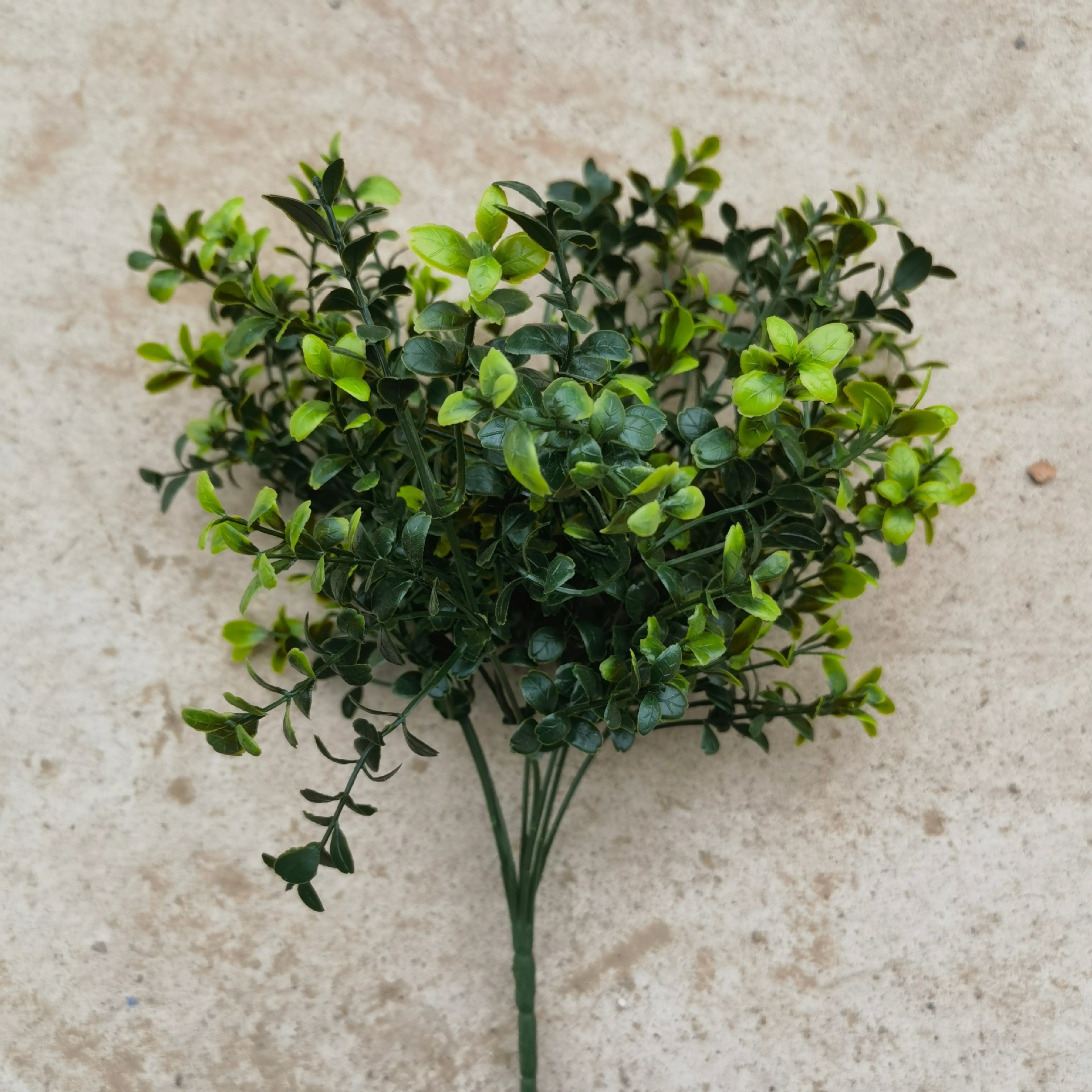 Plantas verdes artificiales pequeñas plantas retardantes de llama B1 SGS certificación de la UE informe retardante de llama simulación de plantas artificiales de haz
