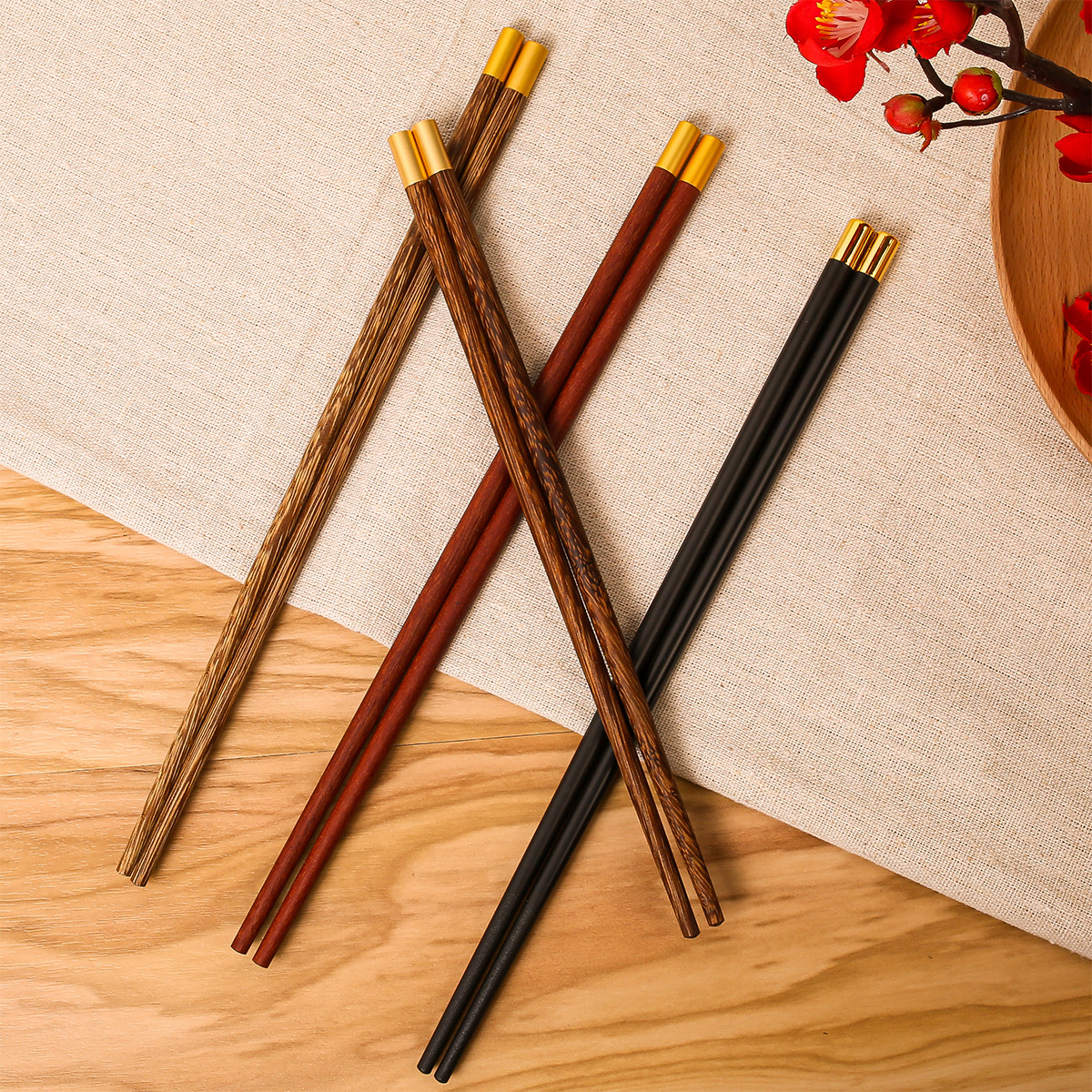 Palillos de madera de ala de pollo al por mayor cúpula fu personaje sin pintura sin cera antideslizante antimoho grupo comunitario compra suministro regalo palillos