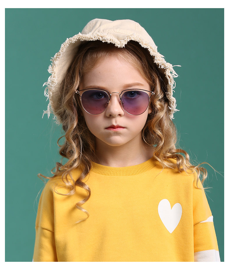 New Metal Polarized Baby Fashion Trend Colorful Children Sunglasses display picture 2