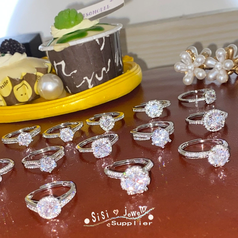 SISI Chan Ruo Xinghe 1.0CT Жемчужина Девушка Свадебное агентство серия Золочение Яркий Огонь Лотерея 3A Живая Ротальная Окружность