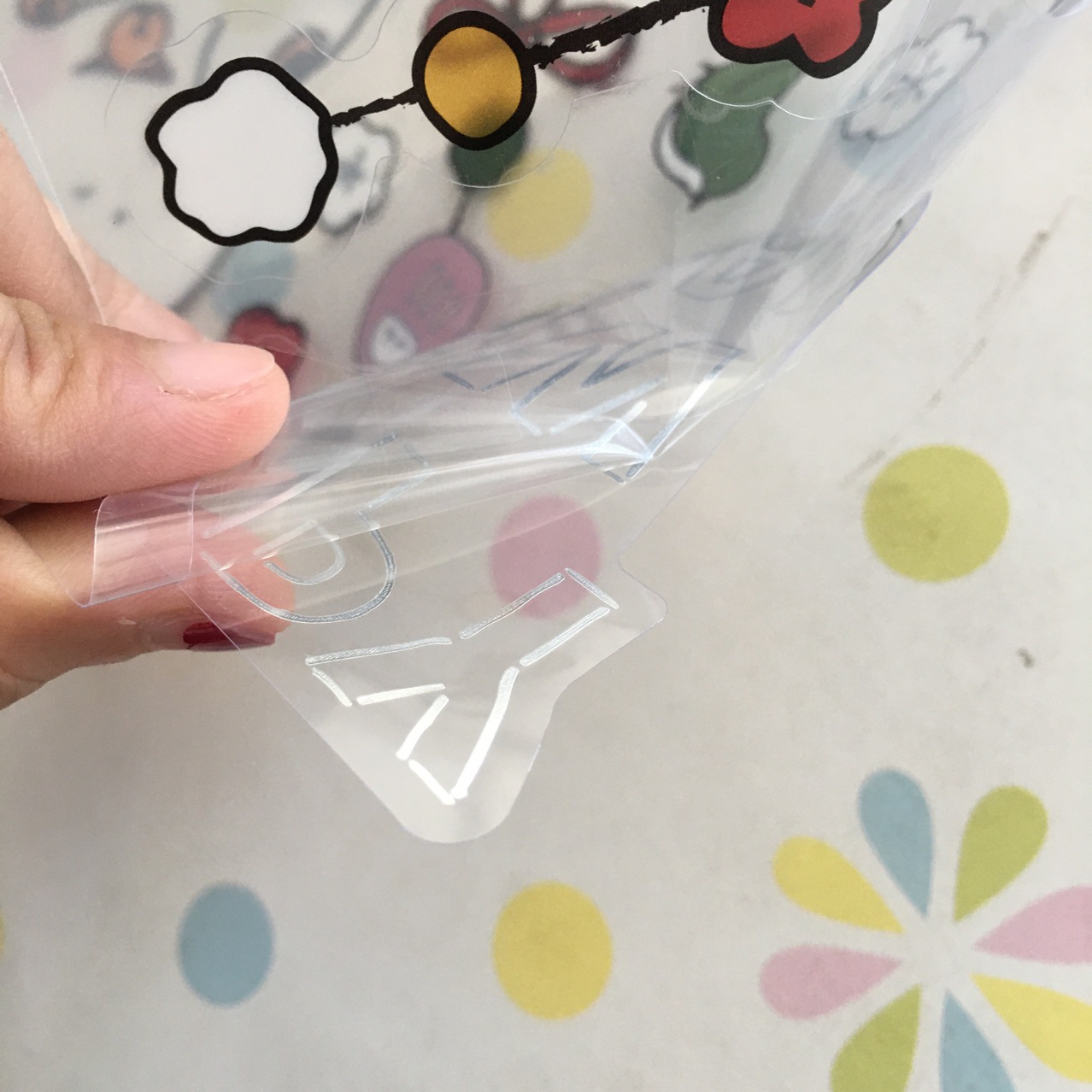 卡通pvc窗户贴 出日本烫金pvc不干胶 静电贴