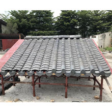 批发供应仿古青瓦 复古瓦筒中式古典风格青瓦脊 琉璃瓦古面瓦立瓦