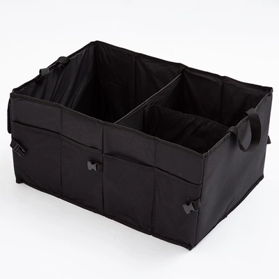 Trunk storage box, car accessories, foldable large car bag, car storage box, camping car storage box (Car storage bag/box) - oxford-cloth-black-thickened-564026cm