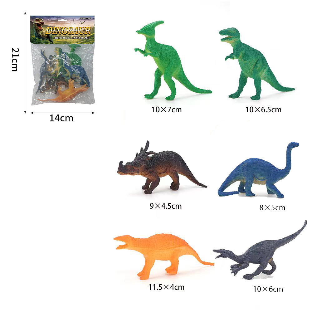 Transfronterizos niños juguetes modelo de dinosaurios granja marino aves de corral simulación de vida silvestre dinosaurios nuevo conjunto al por mayor