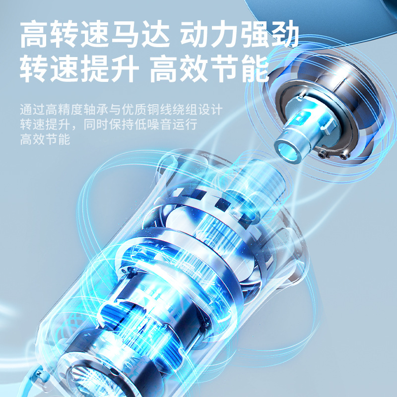 Chigo-ventilador de techo pequeño, mini ventilador de brisa con mosquitera para cama de dormitorio, ventilador de techo de viento grande para el hogar y el dormitorio