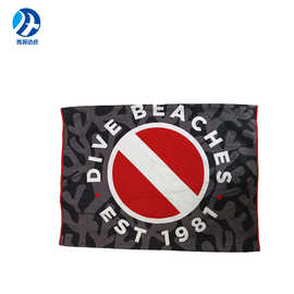 厂家现货供应双面绒运动毛巾超细纤维健身游泳便携带印花速干毛巾