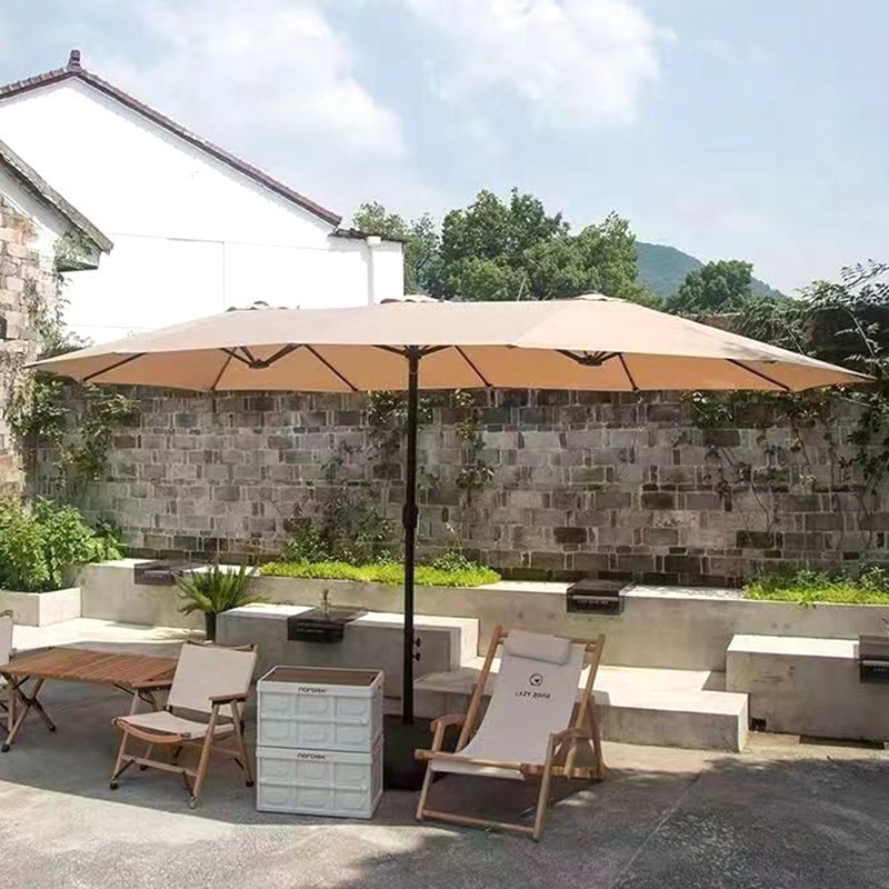 屋外ヴィラガーデン三頭中庭パラソルビーチキャンプ大型パラソル商業カフェローマンパラソル|undefined