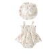 Baby's Summer Hattie Sweet Floral Sling Baby Girl's Sleeveless Bag Fat Clothes Cute Triangle Climbing Clothes Hat