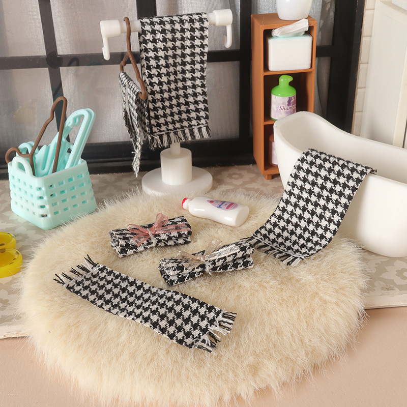 Dollhouse Miniature Mini Towel Dollhouse Face Towel Bath Towel Model Ob11 Simulated Bathroom Scene Accessories Dollhouse Miniature Mini Towel Dollhouse Face Towel Bath Towel Model Ob11 Simulated Bathroom Scene Accessories