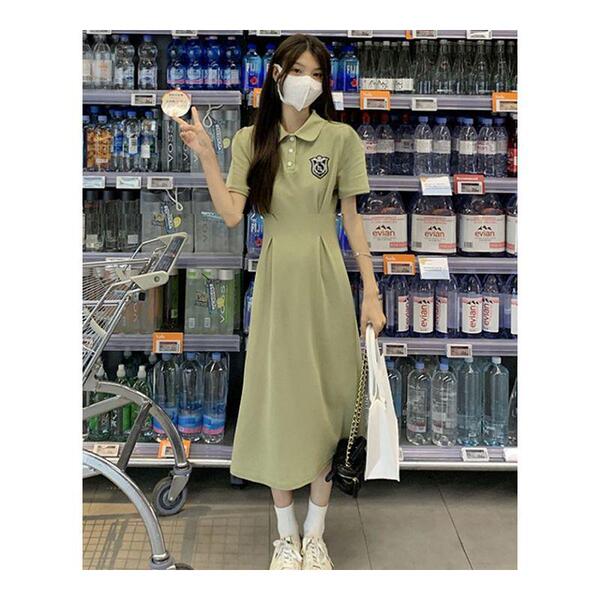 Summer cute retro fashionable long dress