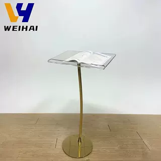 厂家定制亚克力演讲台讲台 主持台诵经台揭牌仪式台 签约台