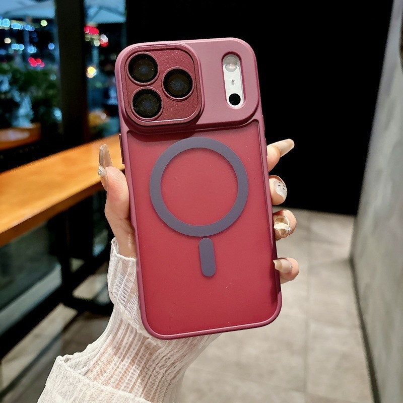 适用iPhone17PROMAX跨境专供雅盾肤感磁吸手机壳苹果16全包镜头膜|undefined