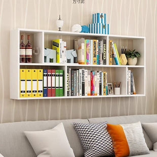 Bookshelf Wall Hanging Cabinet New Style Bedroom Storage Shelf Durable Wall Decoration Storage Rack Wall-mounted Bookcase Explosions