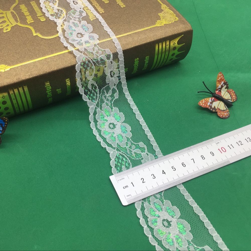 热销爆款金银彩无弹蕾丝花边 窗帘服装辅料777彩#宽度5CM现货DIY