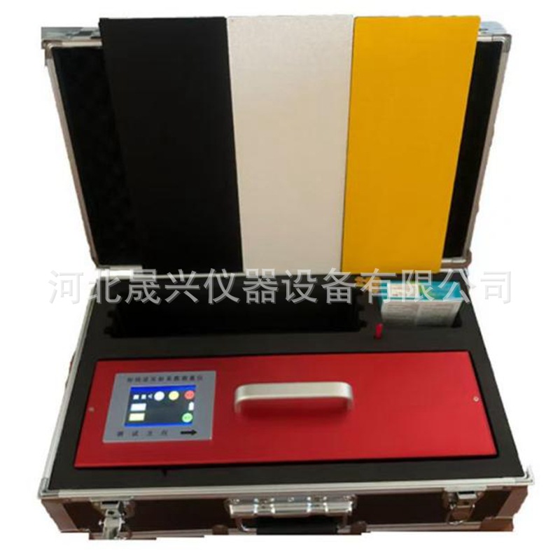 液晶触屏 语音标志逆反射测量仪 雨夜标线逆反射系数测定仪打印