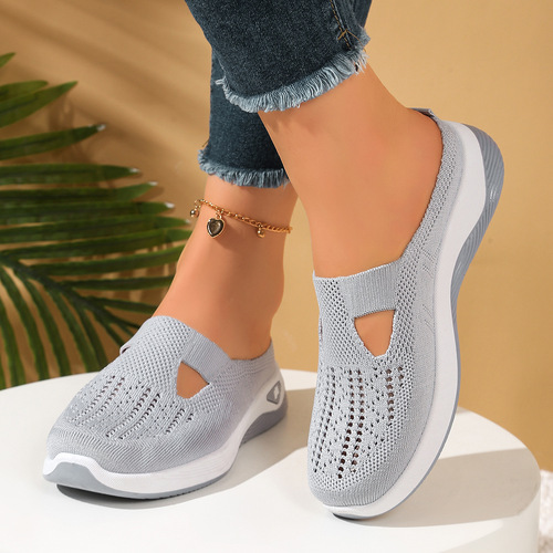 Women's 2025 Summer New Middle-Aged Mother Shoes Soft Sole Breathable Women's Casual Shoes for Athletes One-Time Dropshipping