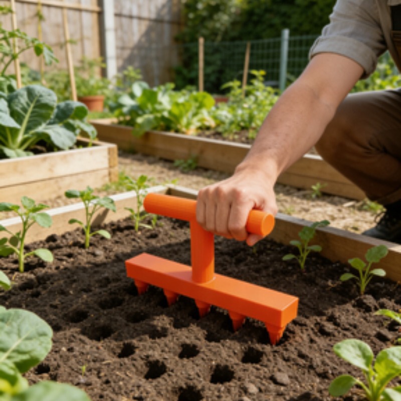 Cross-Border Hot-Selling Gardening Hole-Punching Seeder, 3D-Printed Household Vegetable and Flower Seedling Hole-Punching Tool, Vegetable Planting Gadget Cross-Border Hot-Selling Gardening Hole-Punching Seeder, 3D-Printed Household Vegetable and Flower Seedling Hole-Punching Tool, Vegetable Planting Gadget