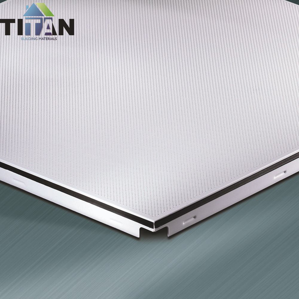 Ingeniería de comercio exterior techo de aluminio perforado integrado 30x120 placa grande fabricante de refuerzo de aluminio blanco puro