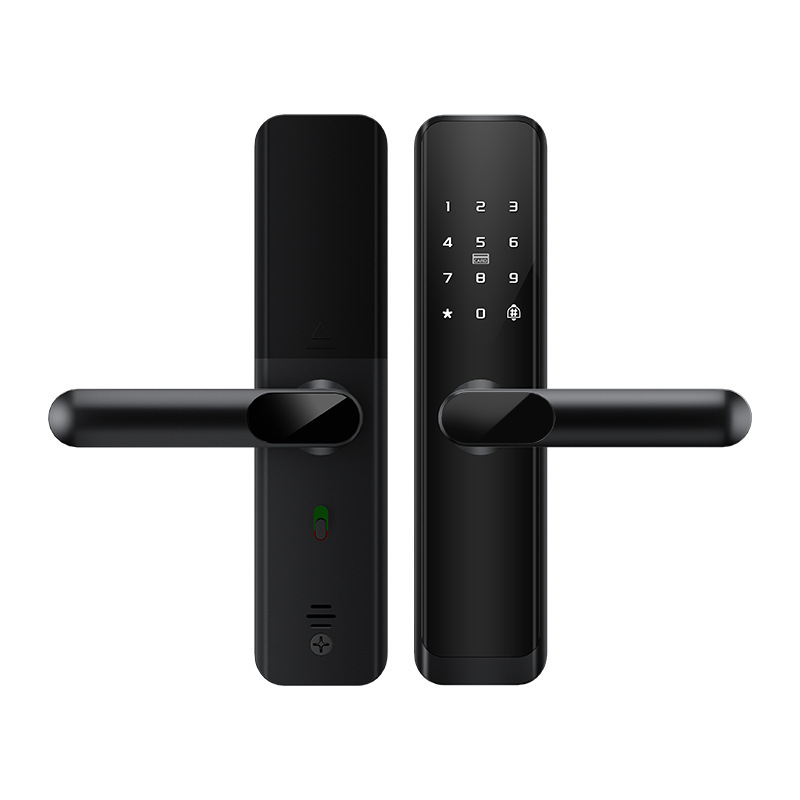 Cerradura inteligente TTLOCK de aleación de aluminio con huella dactilar y WiFi, superventas transfronteriza, para puertas de madera, con diseño antigraffiti, para apartamentos, del fabricante.