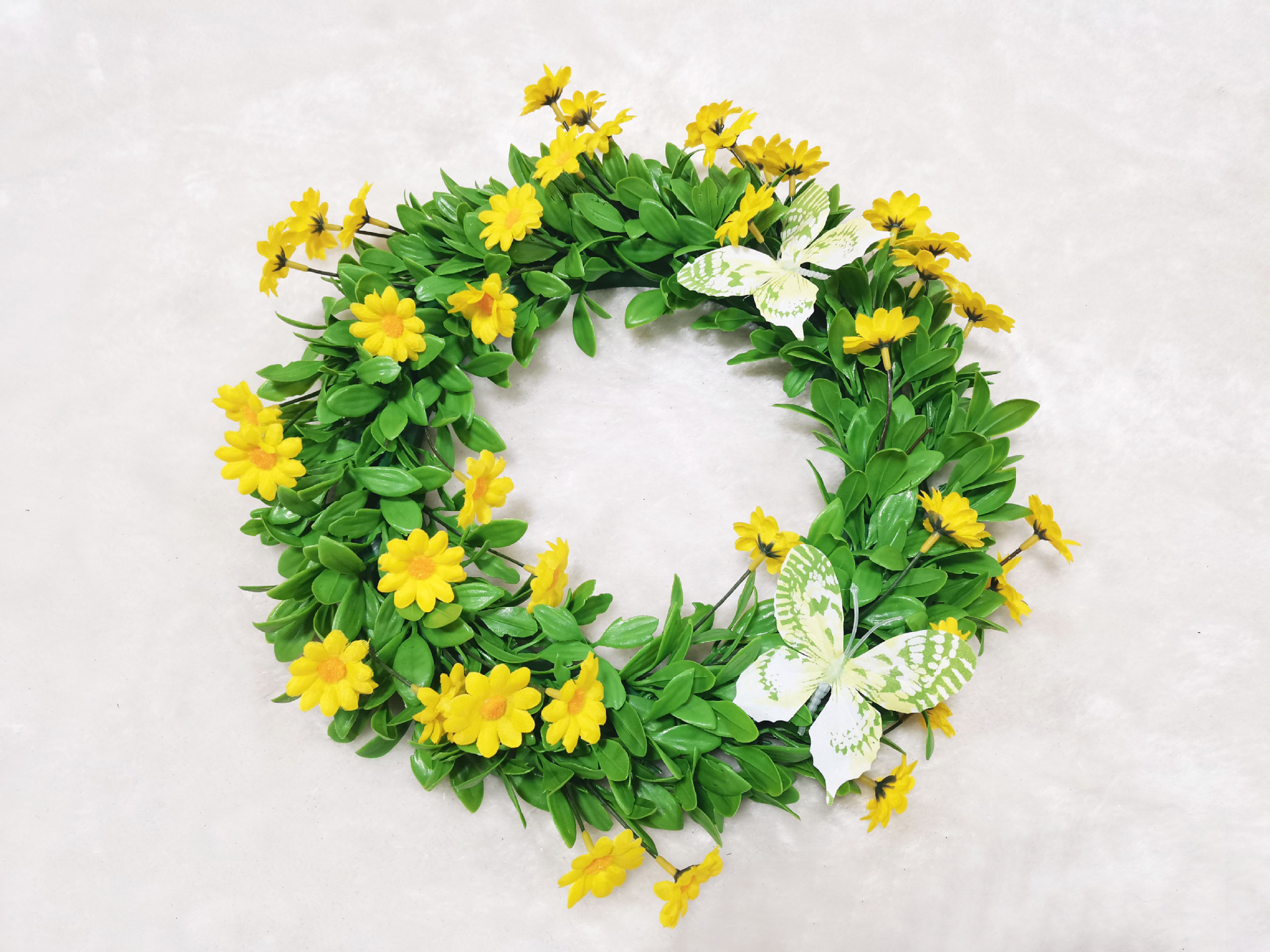 亚马逊家居热款复活节仿真鸡蛋花环酒店橱窗婚庆节日挂饰门饰装饰