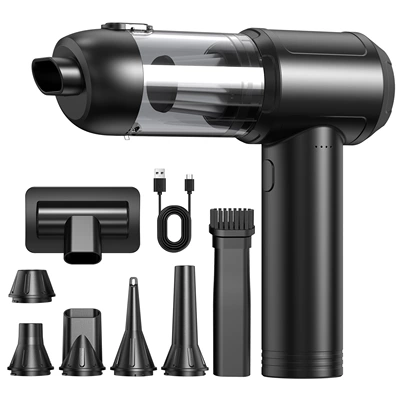 20Kpa Hurricane-Grade Car Vacuum Cleaner, Tozsoranlar - hurricane-new-xj09-standard-model-5-sets-of-mouthpieces