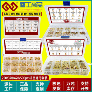 250/370/420/500pcs������Ƕ���A��L���~��ĸ���b����ע���~��ĸ