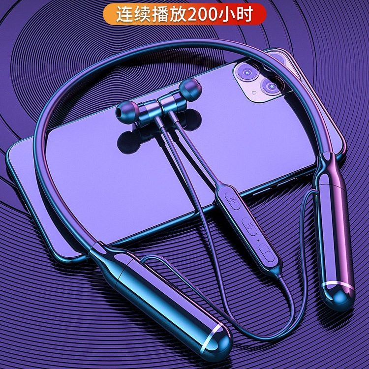 200-Hour Long Battery Life Bluetooth Earphones, Neckband In-Ear Noise-Cancelling 2026 Model, Official Genuine Product for Gaming and Sports