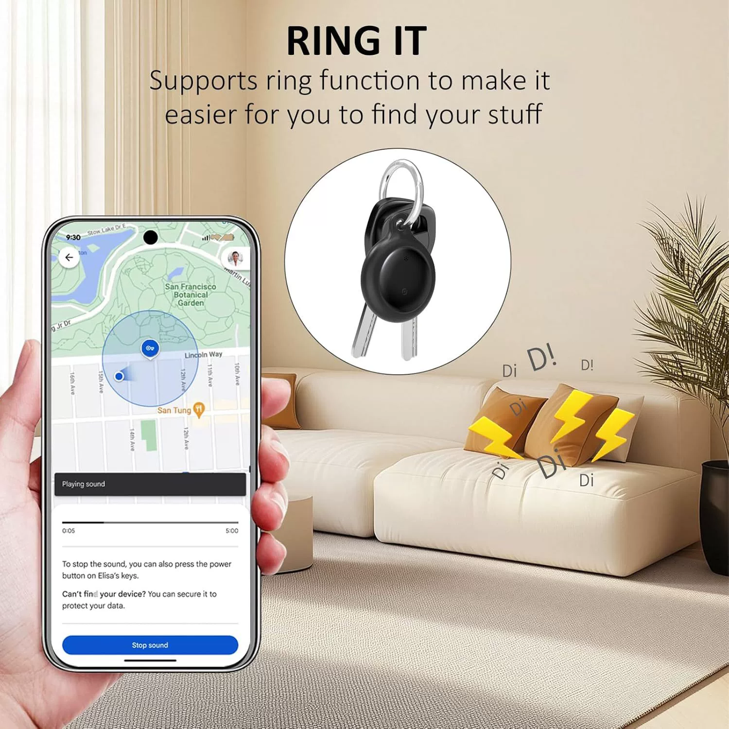 Трекер для Google Android, глобальный позиционер, совместим с Find My Device, антивытерянное устройство