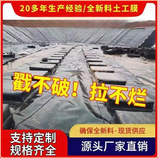 Fish Pond Anti-Seepage Membrane Geomembrane Black Plastic Film Fish Pond Special Film Lotus Pond Film Thickeneded Pool Film Tarpaulin